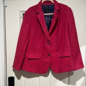Talbots Pink Blazer Classic Tailored Fit